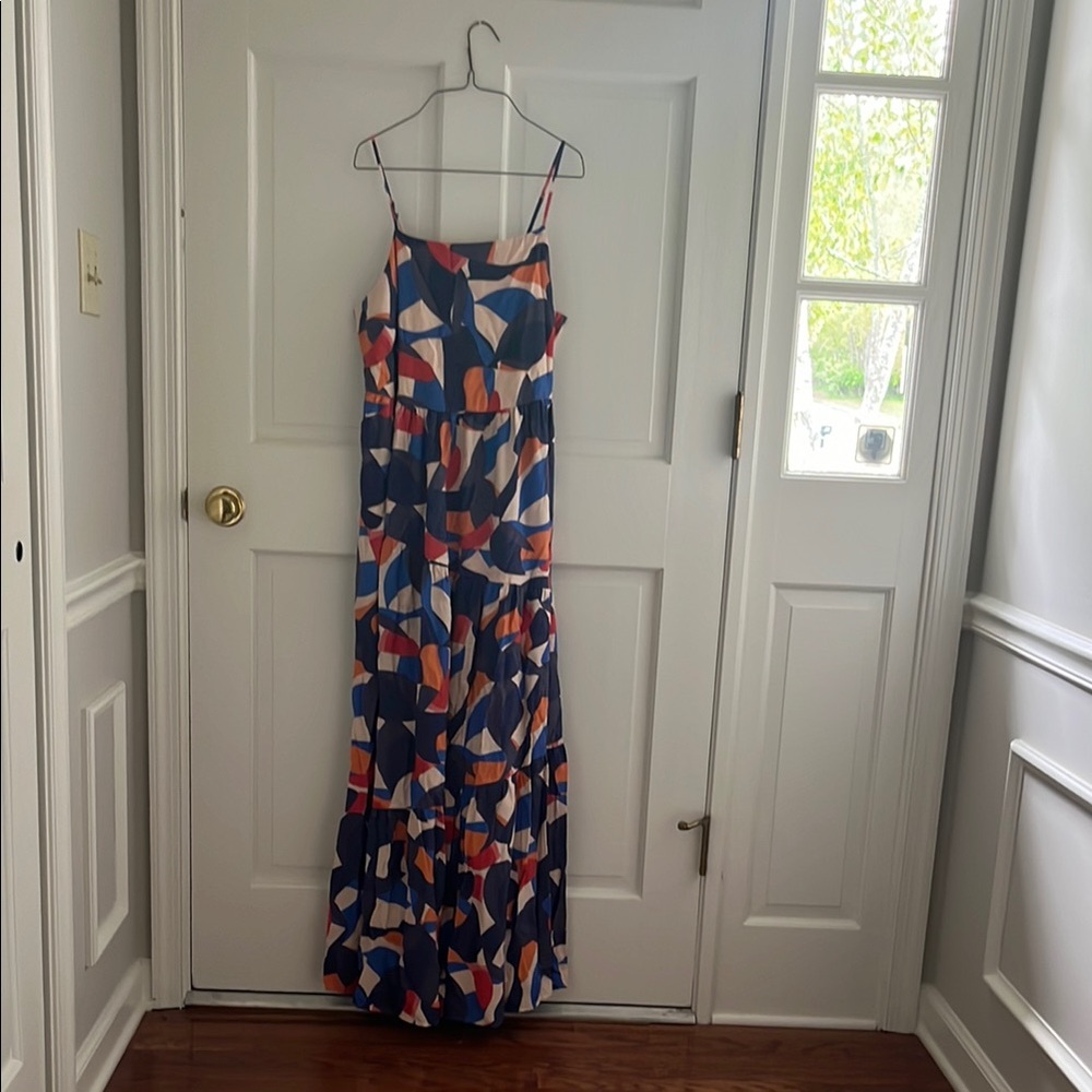 Nine West Multicolor Abstract Maxi Dress